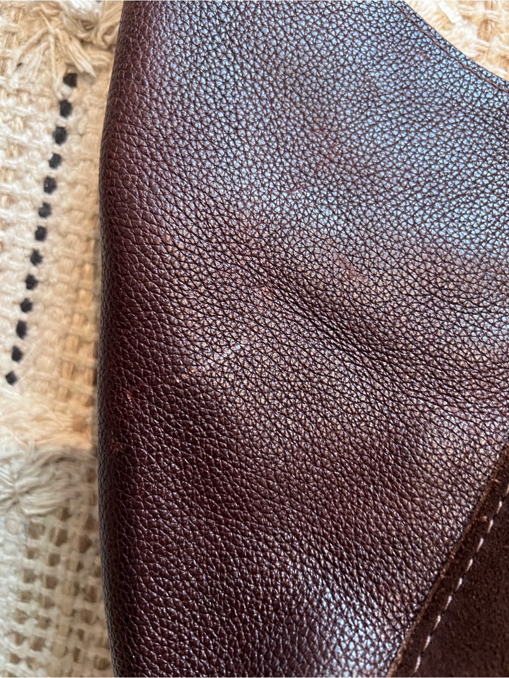 Portland Leather Naomi Shoulder Bag Limited Edition Half Suede/Half Leather - Picture 4 of 8